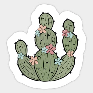 Floral Cactus Sticker